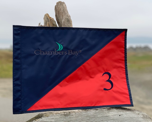 Chambers Bay Pin Flag - Hole #3