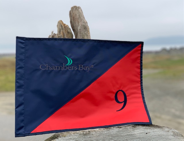 Chambers Bay Pin Flag - Hole #9