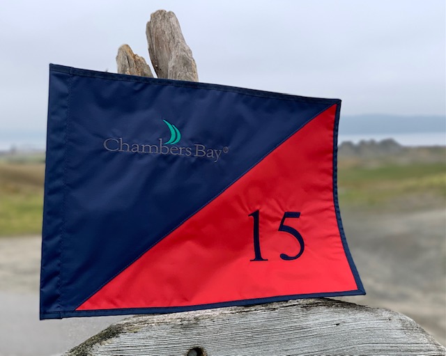 Chambers Bay Pin Flag - Hole #15