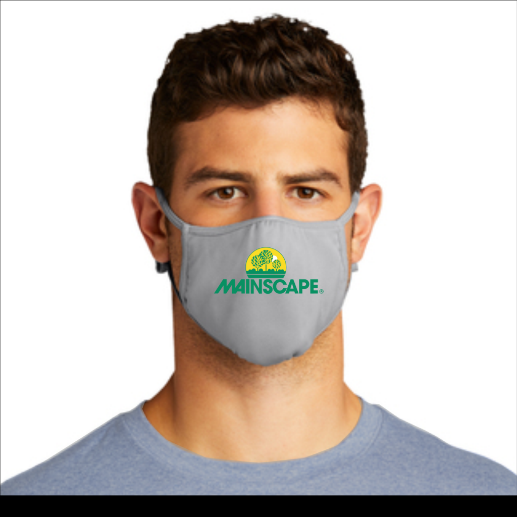 Face Mask, Gray w/Logo