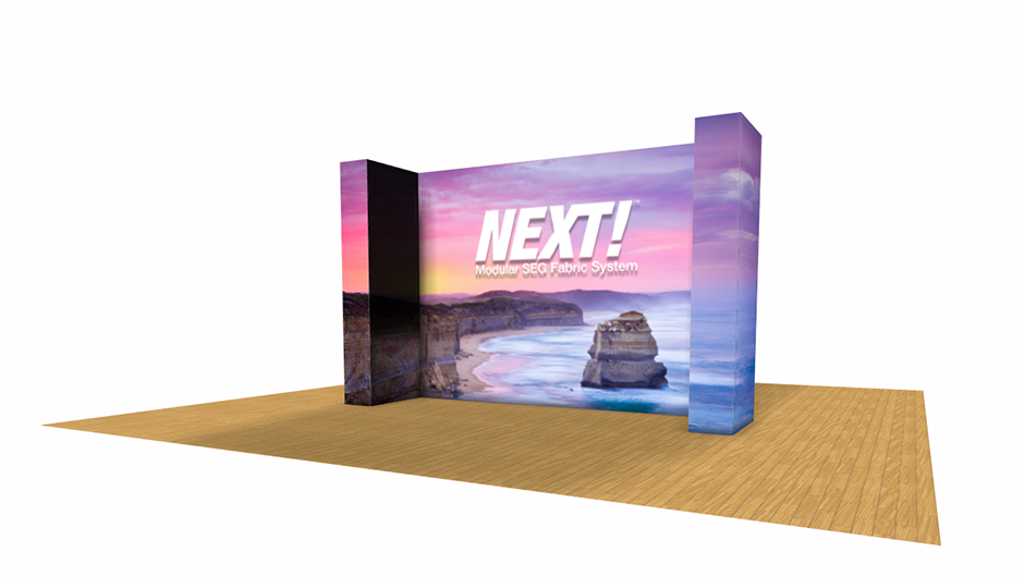 Wall SEG - POP UP Stand (Fabric) / (3x3) 