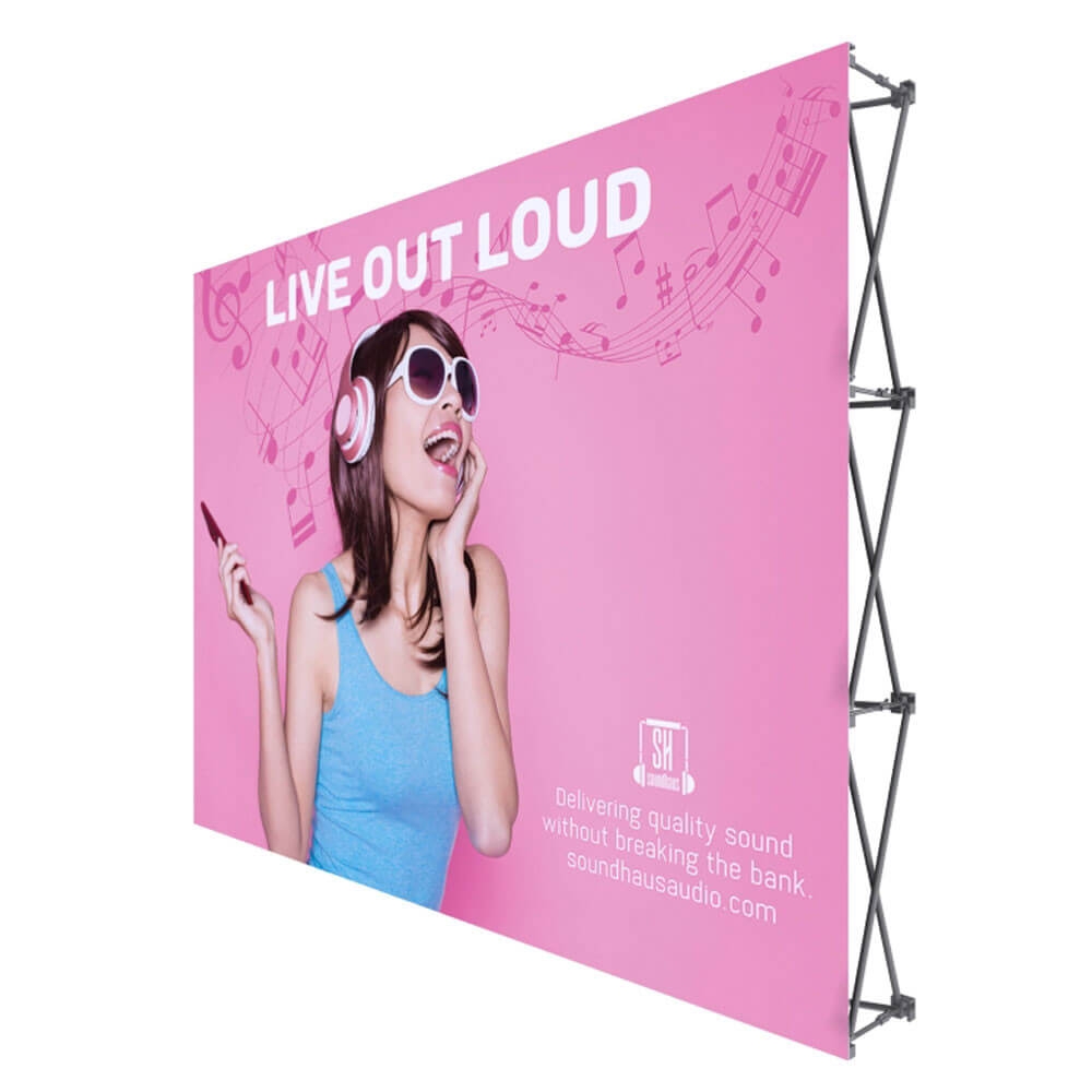 ONE CHOICE - 10 Ft. Fabric Pop Up Display 