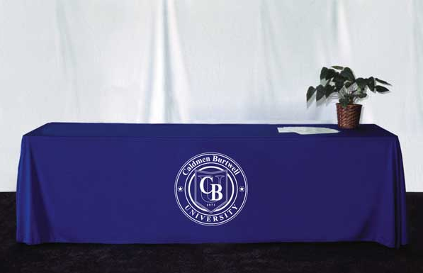 8 Table Skirt w/ One Color Logo
