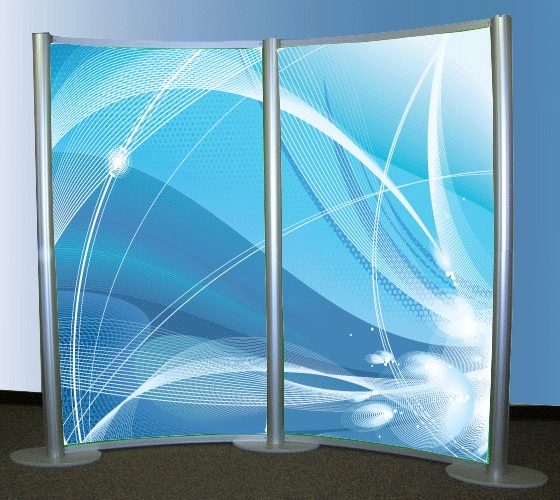 8 x 10 XRline Concave Wall Display 2-section