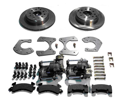 GM Chevy Special Car Economy Disc Brake Kit With Parking Brake For Staggered Shocks