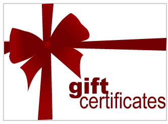 Moser Gift certificates are available in multiple denominations and are serialized, stamped, embosse