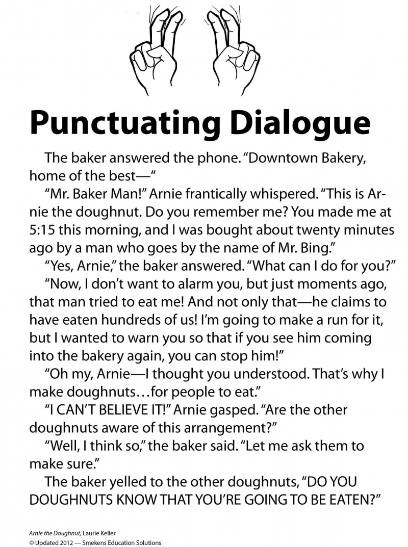 Punctuating Dialogue Passages