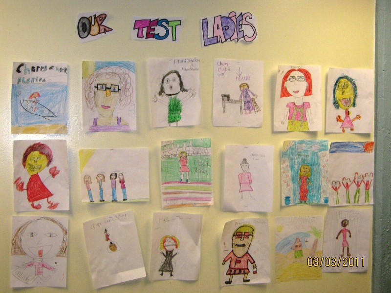 Test Lady Student Drawings - SENSE Charter School