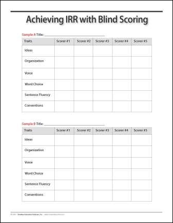 Achieving IRR with Blind Scoring