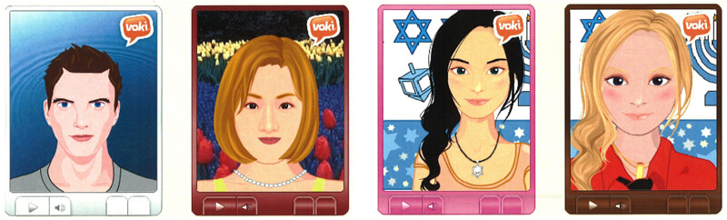 Voki Character Avatar Examples