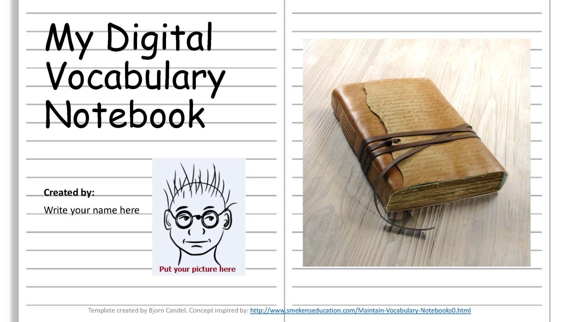 My Digital Vocabulary Notebook - Bjorn Candel