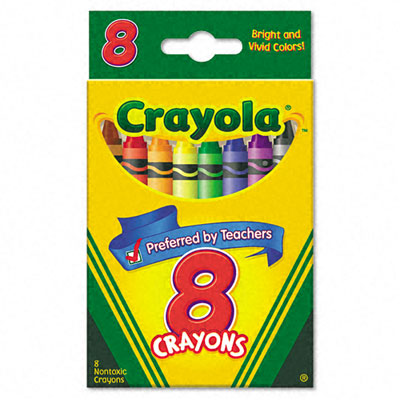 8-Pack of Crayons - Avoid these general color words