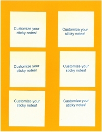 Customizable Word Template for Post-Its