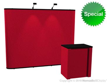 Gateway 8x10 Fabric Display w/ Lights and Counter