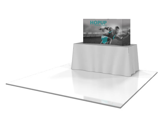 HopUp 2x1 Tabletop Tension Fabric Display