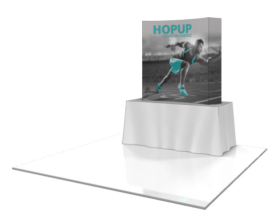 HopUp 2x2 Tabletop Tension Fabric Display