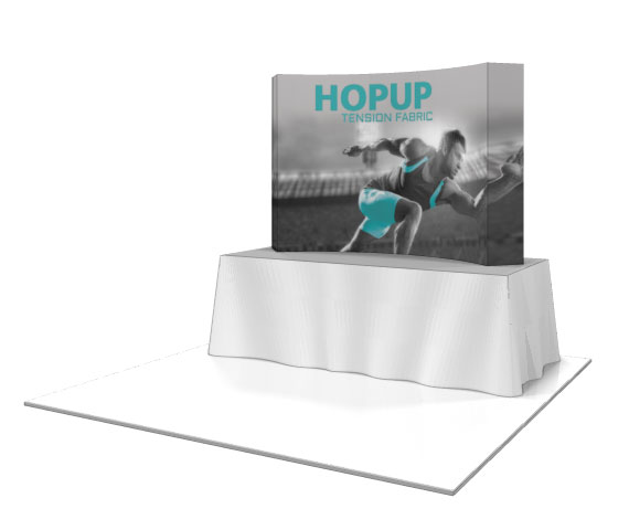 HopUp 3x2 Tabletop Tension Fabric Display