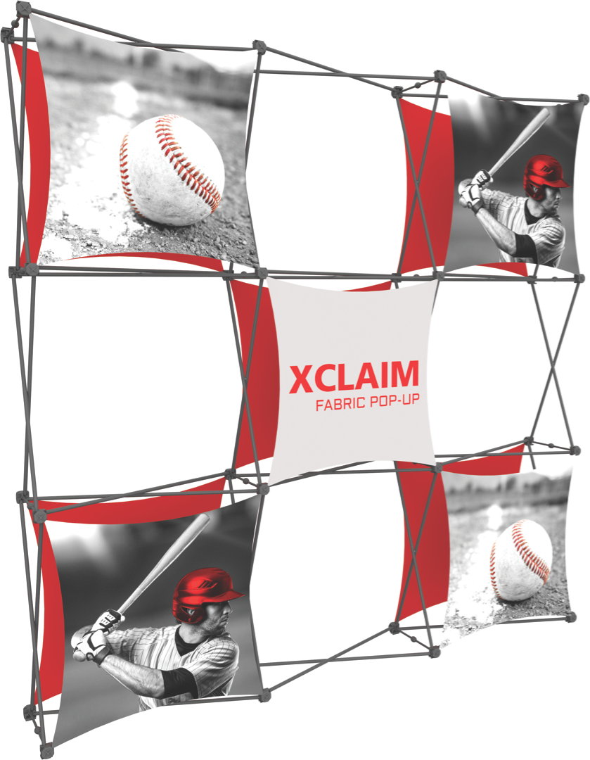 Xclaim Fabric Popup 3x3 Kit 4