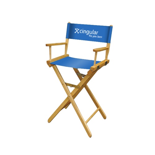 Directors Chair 30" w/Dye Sublimation print on back only