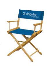 Directors Chair 18" w/Dye Sublimation print on back only