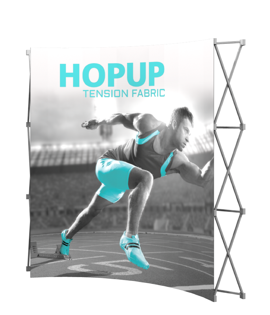 HopUp 3x3 Tension Fabric Display -No Endcaps