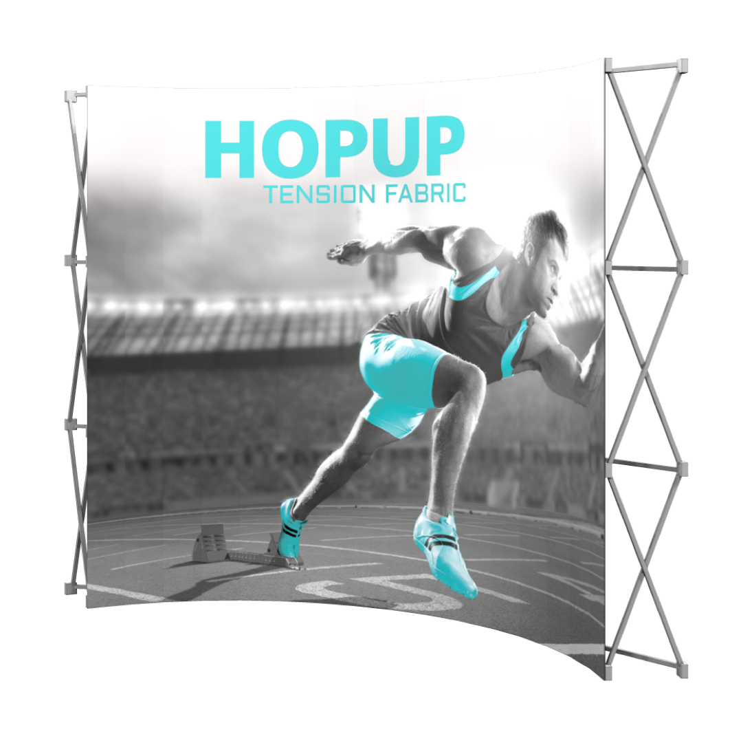 HopUp 4x3 Tension Fabric Display- No Endcaps