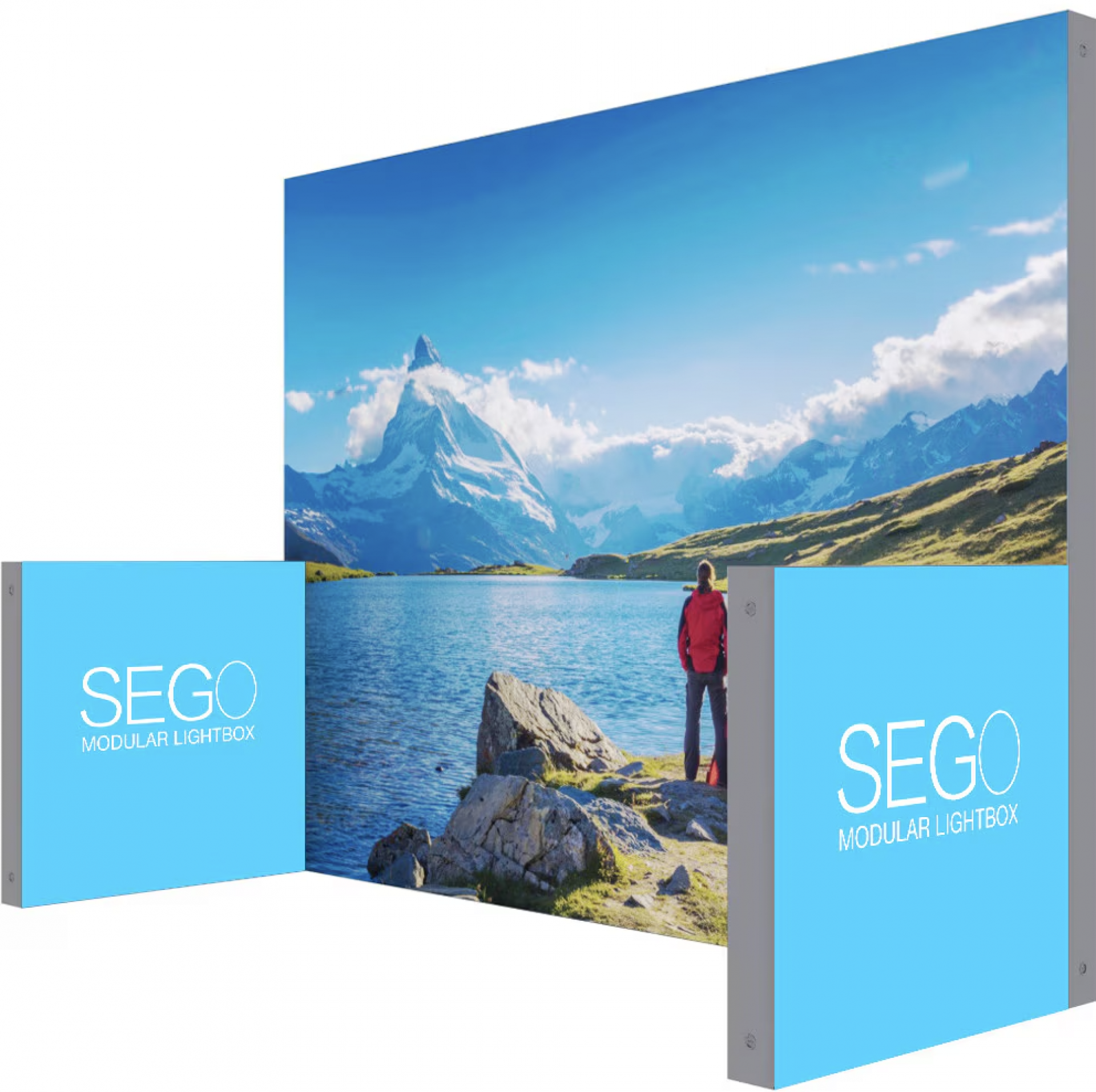 SEGO Modular Lightbox Display Configuration E Double-Sided (Graphic Package)