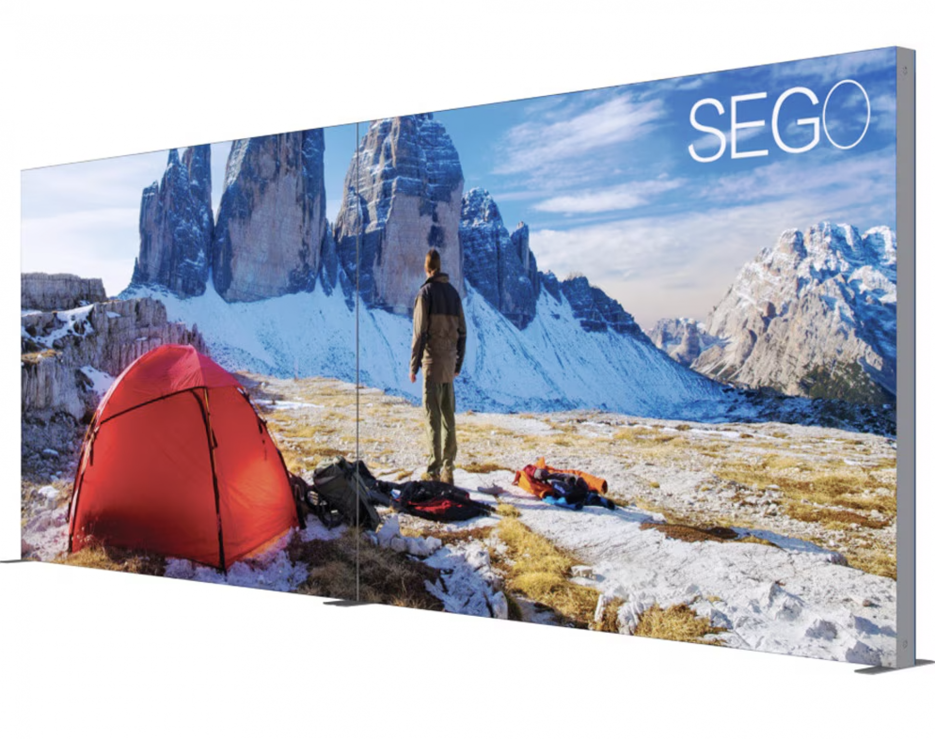 SEGO Modular Lightbox Display 10x20 Double-Sided (Graphic Package)
