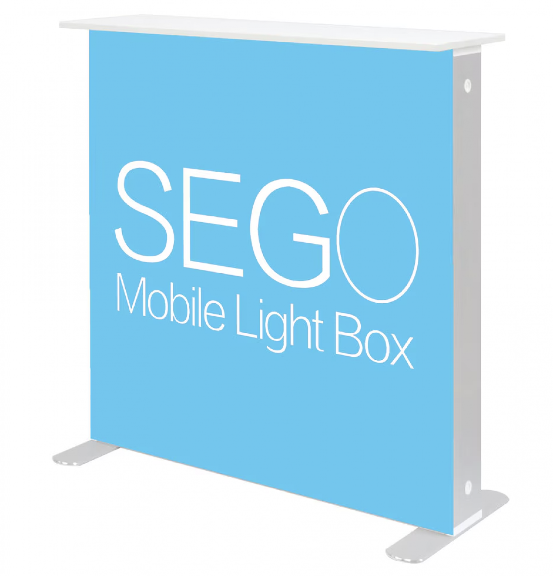 3.3 x 3.3ft. SEGO Modular Lightbox Counter Double-Sided (Graphic Package)