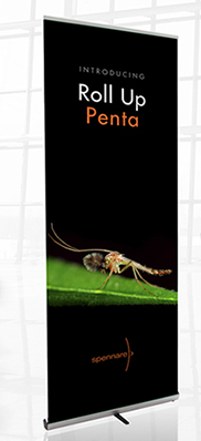Penta Roll-up Banner Stand 33.5"w